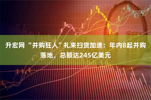 升宏网 “并购狂人”礼来扫货加速：年内8起并购落地，总额达245亿美元