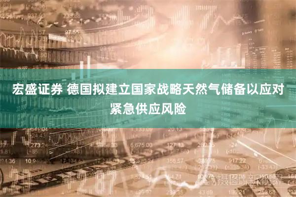 宏盛证券 德国拟建立国家战略天然气储备以应对紧急供应风险